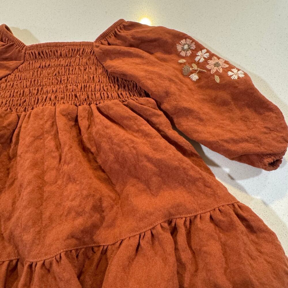 Little Co by Lauren Conrad Baby Girl 6M Copper Fall Dress - Picture 2 of 6